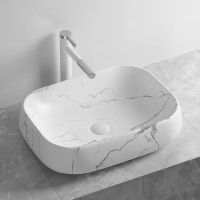 Раковина-чаша Ceruttispa 57 СТ9548 Белый матовый мрамор арт-CR0086 MMW2 — фото 5, Раковины накладные