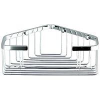 Полка корзина Frap угловая Хром арт-F351 — фото 1, Полки для ванной и душа