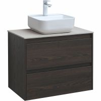 Тумба под раковину Aquanet Nova Lite 75 подвесная Дуб черный арт-287895 — фото 9, Тумбы под раковину