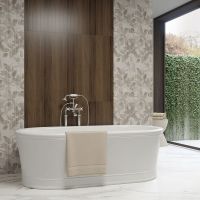 Керамическая плитка Kerama Marazzi Семпионе серый структура обрезной настенная 30x89,5 см арт-13094R — фото 4, Керамическая плитка