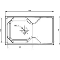 Кухонная мойка GranFest Unique GF-ная арт-U-840L чер — фото 3, Кухонные мойки