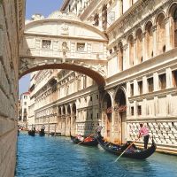 Фреска Ortograf Венеция 5550 Фактура бархат FX Флизелин (2,7*2,7) Бежевый/Синий, Город арт-5550 (бархат FX) — фото 2, Фрески