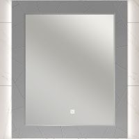 Зеркало Opadiris Луиджи 90 с подсветкой Серое матовое с бесконтактным выключателем и подогревом арт-00-00006559 — фото 1, Зеркала в ванную комнату