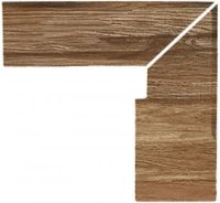 Угловой элемент Gresmanc Taiga Zanquin Recto Evo Derecho Правый 27х30,5 см арт-Zanquin Recto Evo Taiga Derecho (правый) 305x270x86 — фото 1, Ступени и клинкер