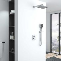 Душевая система Vincea Inspire с термостатом Хром арт-VSFW-321MT1CH — фото 1, Встраиваемые душевые комплекты