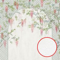 Фреска Ortograf Aurora 34118 Фактура бархат FX Флизелин (5,30*2,70) Коричневый/Красный/Зеленый, Деревья/Цветы/Птицы арт-34118 (бархат FX) — фото 1, Фрески