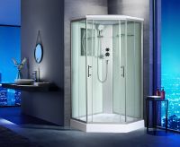 Душевая кабина WeltWasser WW500 Nesse 1002 100x100 профиль Хром стекло прозрачное арт-10000003281 — фото 3, Душевые кабины