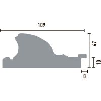 Товар: Багет Decomaster 2900x109x47 мм арт-230-1543 - фото 2 Багет Decomaster 2900x109x47 мм арт-230-1543 — фото 2, Багеты