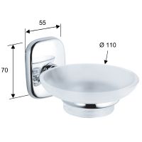 Мыльница Remer Suite Хром арт-SU10CR — фото 2, Мыльницы