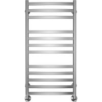 Водяной полотенцесушитель Terminus Авиэль П12 500х1000 Хром, нижнее подключение, G 1/2" ВР, с угловым соединением арт-4670078529213 — фото 2, Водяные полотенцесушители