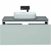 Тумба под раковину Allen Brau Infinity 100 подвесная Папирус матовый арт-1.21004.PWM — фото 10, Тумбы под раковину