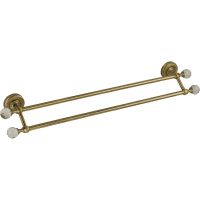 Полотенцедержатель Migliore Amerida двойной Бронза с кристаллами Swarovski арт-16569 — фото 3, Полотенцедержатели