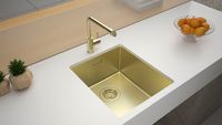Кухонная мойка Paulmark Lassan 38 Uni Светлое золото арт-LA38-LG — фото 3, Кухонные мойки