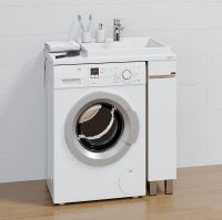 Товар: Тумба под раковину СанТа Марс 80 Белая Янтарное дерево арт-700355 - фото 6 Тумба под раковину СанТа Марс 80 Белая Янтарное дерево арт-700355 — фото 6, Тумбы под раковину