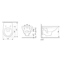 Унитаз Damixa Jupiter подвесной с сиденьем Микролифт арт-DX77C1738SC — фото 4, Подвесные унитазы