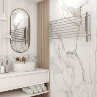 Электрический полотенцесушитель Terminus Горизонт П8 1200х600 с полкой Хром арт-4670078543332 — фото 4, Электрические полотенцесушители