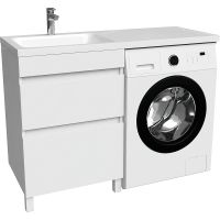 Тумба с раковиной Iddis Optima Home 120 L Белый арт-OPH12LBi95K — фото 1, Тумбы с раковиной