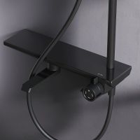 Душевая система AM.PM Gem Черная матовая арт-F0790722 — фото 7, Душевые стойки