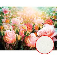 Фреска Ortograf Цветы 6724 Фактура флок FLK Флизелин (3,4*2,7) Розовый/Зеленый, Цветы арт-6724 (флок FLK) — фото 1, Фрески