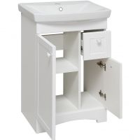 Тумба под раковину Runo Мерида 55 Белая арт-00-00000738 — фото 2, Тумбы под раковину