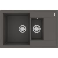 Кухонная мойка Lemark Ramza 760 Серый шелк арт-9910041 — фото 1, Кухонные мойки