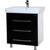 Тумба под раковину Bellezza Рокко 80 Черная Белая арт-4635313660045 — фото 1, Тумбы под раковину