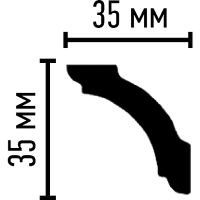 Карниз гибкий Decomaster 2400x35x35 мм арт-96250 FL — фото 3, Карнизы