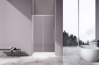 Душевая дверь Vincea Slim-N 110 профиль Хром стекло прозрачное арт-VDS-4SN110CL — фото 3, Раздвижные душевые двери