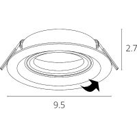 Товар: Встраиваемый светильник Artelamp Mira Черный арт-A2862PL-1BK - фото 2 Встраиваемый светильник Artelamp Mira Черный арт-A2862PL-1BK — фото 2, Точечные светильники