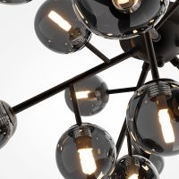 Потолочный светильник Maytoni Modern Dallas Дымчатый Черный матовый арт-MOD545CL-20B — фото 2, Накладные светильники