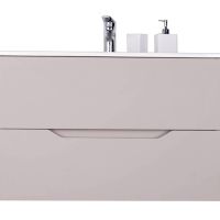 Тумба с раковиной Orange Line 80 подвесная Латте матовый арт-Li-80TuL+Ra — фото 1, Тумбы с раковиной