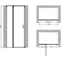 Товар: Душевая дверь Berges Legos LS-2 90 профиль Хром стекло прозрачное арт-062023 - фото 3 Душевая дверь Berges Legos LS-2 90 профиль Хром стекло прозрачное арт-062023 — фото 3, Распашные душевые двери