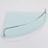 Товар: Стеклянная полка Haiba угловая Хром арт-HB1921-1 - фото 2 Стеклянная полка Haiba угловая Хром арт-HB1921-1 — фото 2, Полки для ванной и душа