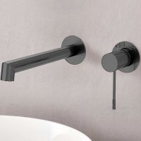 Смеситель для раковины Vincea Desire Вороненая сталь арт-VBFW-1D1GM — фото 1, Смесители для раковины