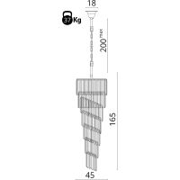 Товар: Люстра Divinare Charlotte Прозрачная Черная арт-3011/01 SP-11 - фото 4 Люстра Divinare Charlotte Прозрачная Черная арт-3011/01 SP-11 — фото 4, Люстры