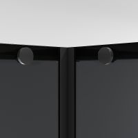 Душевой уголок Niagara Nova 100х100 профиль Черный матовый стекло тонированное арт-NG-2824-34BLACK — фото 9, Квадратные душевые уголки