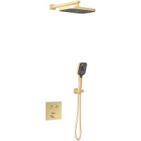 Душевая система Vincea Брашированное золото арт-VSFW-4211BG — фото 1, Встраиваемые душевые комплекты