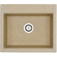 Кухонная мойка Aquaton Делия 60 Песочный арт-1A715232LD220 — фото 1, Кухонные мойки