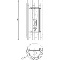 Настенный светильник Maytoni Modern Coliseo Латунь арт-MOD136WL-01BS — фото 2, Бра