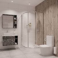 Душевой уголок Niagara Nova 100х100 NG-6607-08 профиль Хром стекло прозрачное арт-66070811 — фото 2, Душевые уголки четверть круга