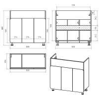 Товар: Тумба с раковиной Misty Чегет 85 Белая глянцевая арт-УТ000013349 - фото 8 Тумба с раковиной Misty Чегет 85 Белая глянцевая арт-УТ000013349 — фото 8, Тумбы с раковиной