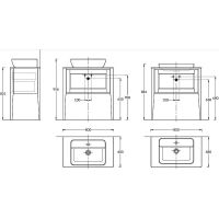 Тумба под раковину Kerama Marazzi Plaza Classic Neo 80 PL.CN.80.1+1\NUT.M Орех арт-PL.CN.80.1+1\NUT.M — фото 4, Тумбы под раковину