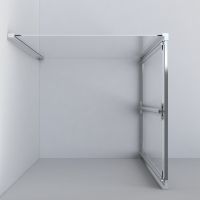 Душевой уголок Vincea Garda 90x90 профиль Хром стекло шиншилла арт-VSR-1G9090CH — фото 4, Квадратные душевые уголки