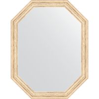 Зеркало Evoform Octagon 54x69 в багетной раме - Слоновая кость 51 мм арт-BY 7018 — фото 1, Зеркала в ванную комнату
