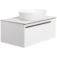 Тумба под раковину La Fenice Elba 80 подвесная Белая матовая арт-FNC-01-ELB-B-80 — фото 2, Тумбы под раковину