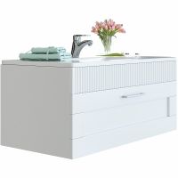 Тумба c раковиной SanVit Турин-1 90 подвесная Белая арт-kturin1090 — фото 2, Тумбы с раковиной