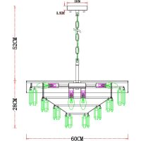 Люстра Artelamp Diadem Белая Прозрачная Хром арт-A1002LM-8CC — фото 5, Люстры