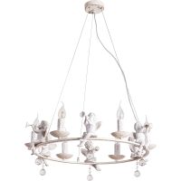 Люстра Artelamp Amur Белая с золотом арт-A1133SP-6WG — фото 1, Люстры