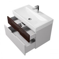 Тумба под раковину Creto Malibu 80 подвесная Chocolate Soft арт-7-1078CS — фото 3, Тумбы под раковину
