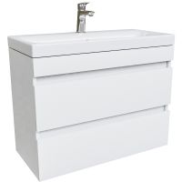 Тумба с раковиной Iddis Zodiac 80 подвесная Белая арт-ZOD8CB0i95K — фото 2, Тумбы с раковиной